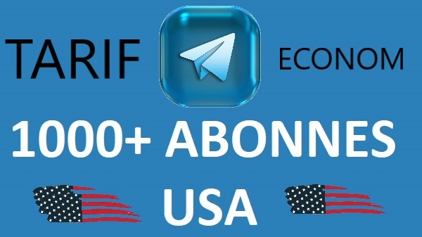 +1000 membres réels USA Telegram  Tarif ECONOM