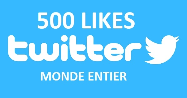 Ajoutons 500 likes sur Twitter. Monde