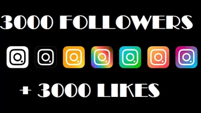3000 followers Instagram + BONUS DE 3000 likes 