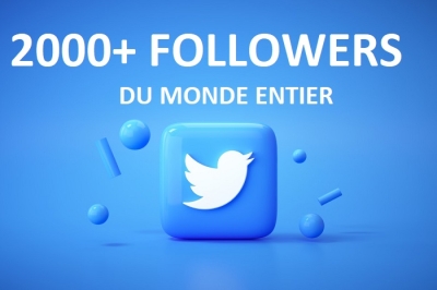 2000+ followers sur Twitter rapidement